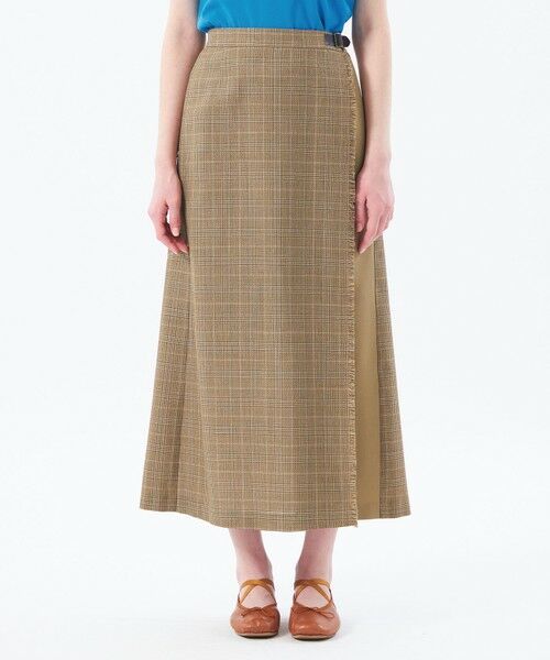 MACKINTOSH PHILOSOPHY / マッキントッシュ フィロソフィー ロング・マキシ丈スカート | バスケットチェックサイドベルトスカート | 詳細3