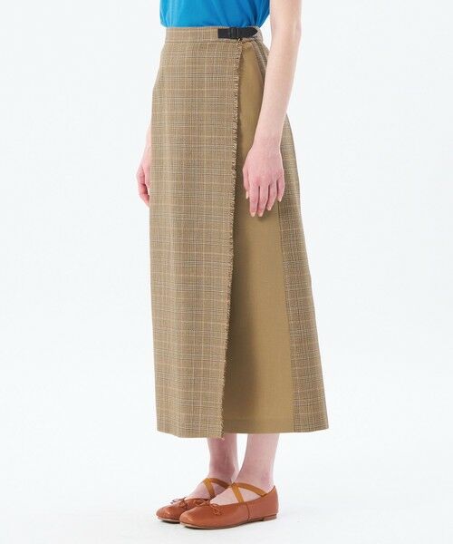 MACKINTOSH PHILOSOPHY / マッキントッシュ フィロソフィー ロング・マキシ丈スカート | バスケットチェックサイドベルトスカート | 詳細4