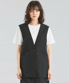 MACKINTOSH PHILOSOPHY / マッキントッシュ フィロソフィー ブルゾン | GREY LABEL リネンナイロンジレ