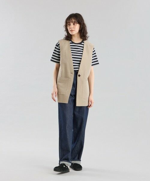 MACKINTOSH PHILOSOPHY / マッキントッシュ フィロソフィー ブルゾン | GREY LABEL リネンナイロンジレ | 詳細3