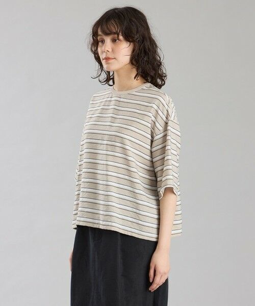 MACKINTOSH PHILOSOPHY / マッキントッシュ フィロソフィー シャツ・ブラウス | GREY LABEL マルチボーダーブラウス | 詳細4