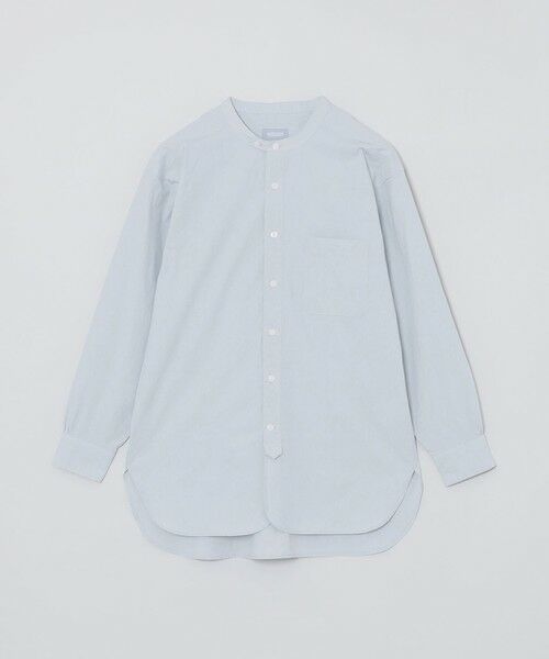 MACKINTOSH PHILOSOPHY/マッキントッシュ フィロソフィー GREY LABEL バンドカラーシャツ ブルー1 2 MACKINTOSH PHILOSOPHY/マッキントッシュ フィロソフィー GREY LABEL バンドカラーシャツ ブルー1 2