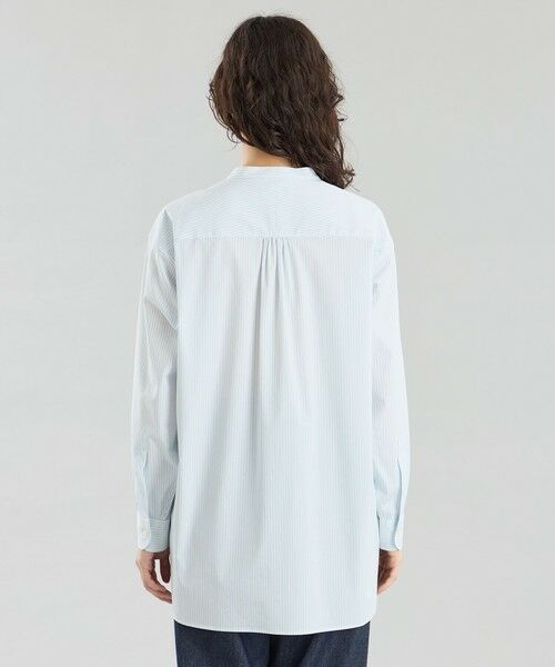 MACKINTOSH PHILOSOPHY / マッキントッシュ フィロソフィー シャツ・ブラウス | GREY LABEL ストライプバンドカラーシャツ | 詳細4