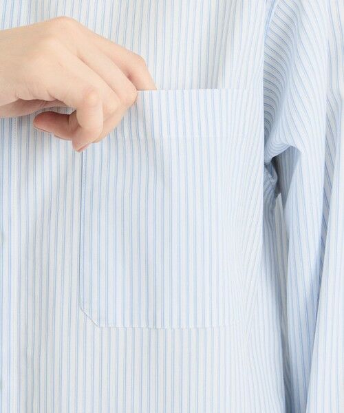 MACKINTOSH PHILOSOPHY / マッキントッシュ フィロソフィー シャツ・ブラウス | GREY LABEL ストライプバンドカラーシャツ | 詳細5