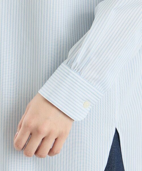 MACKINTOSH PHILOSOPHY / マッキントッシュ フィロソフィー シャツ・ブラウス | GREY LABEL ストライプバンドカラーシャツ | 詳細6