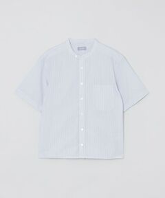 MACKINTOSH PHILOSOPHY / マッキントッシュ フィロソフィー シャツ・ブラウス | GREY LABEL ストライプバンドカラーショートスリーブシャツ