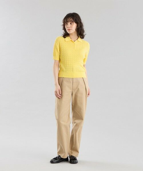 MACKINTOSH PHILOSOPHY / マッキントッシュ フィロソフィー ニット・セーター | GREY LABEL ハイベージケーブルニットポロ | 詳細3