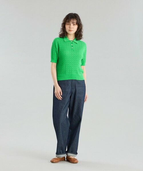 MACKINTOSH PHILOSOPHY / マッキントッシュ フィロソフィー ニット・セーター | GREY LABEL ハイベージケーブルニットポロ | 詳細4