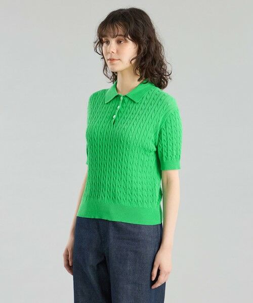 MACKINTOSH PHILOSOPHY / マッキントッシュ フィロソフィー ニット・セーター | GREY LABEL ハイベージケーブルニットポロ | 詳細6