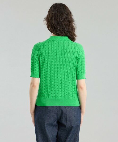 MACKINTOSH PHILOSOPHY / マッキントッシュ フィロソフィー ニット・セーター | GREY LABEL ハイベージケーブルニットポロ | 詳細7