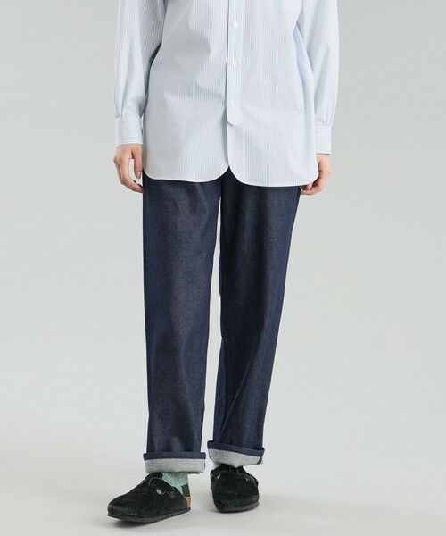 MACKINTOSH PHILOSOPHY/マッキントッシュ フィロソフィー GREY LABEL シンチバックワイドデニム ネイビー3 1 MACKINTOSH PHILOSOPHY/マッキントッシュ フィロソフィー GREY LABEL シンチバックワイドデニム ネイビー3 1