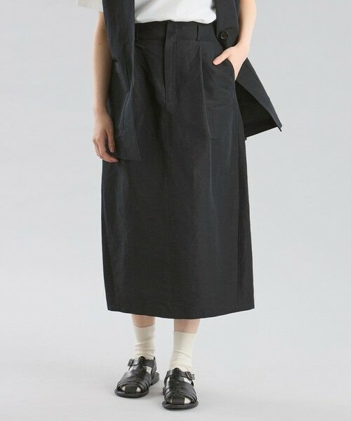 MACKINTOSH PHILOSOPHY/マッキントッシュ フィロソフィー GREY LABEL リネンナイロンスカート ブラック1 1 MACKINTOSH PHILOSOPHY/マッキントッシュ フィロソフィー GREY LABEL リネンナイロンスカート ブラック1 1