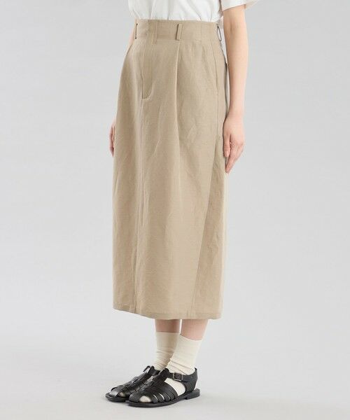 MACKINTOSH PHILOSOPHY / マッキントッシュ フィロソフィー ロング・マキシ丈スカート | GREY LABEL リネンナイロンスカート | 詳細7