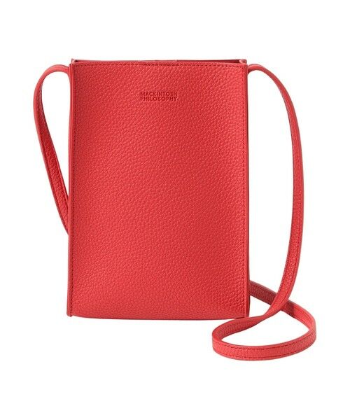 MACKINTOSH PHILOSOPHY/マッキントッシュ フィロソフィー スマホショルダーポーチ レッド2 X MACKINTOSH PHILOSOPHY/マッキントッシュ フィロソフィー スマホショルダーポーチ レッド2 X