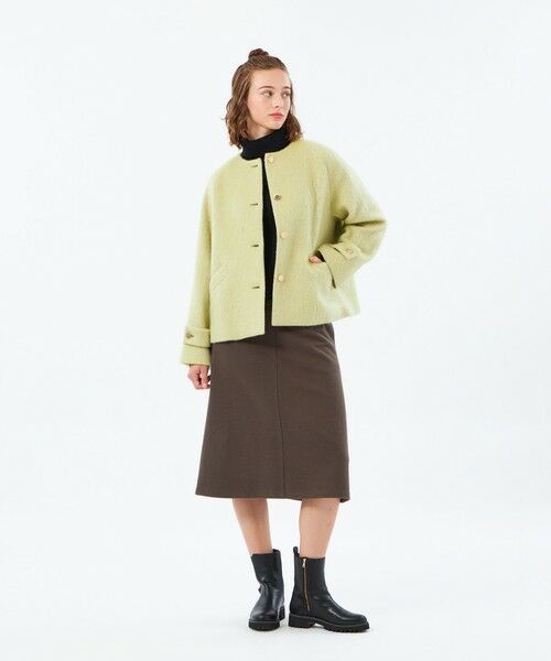 MACKINTOSH PHILOSOPHY / マッキントッシュ フィロソフィー その他アウター | 【WELBURY NO COLLAR SHORT(ウェルベリーノーカラーショート)】ウールシャギー製 | 詳細3