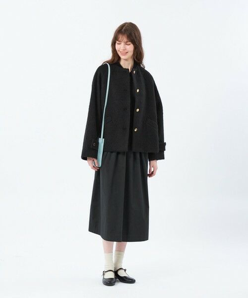 MACKINTOSH PHILOSOPHY / マッキントッシュ フィロソフィー その他アウター | 【WELBURY NO COLLAR SHORT(ウェルベリーノーカラーショート)】ウールシャギー製 | 詳細1