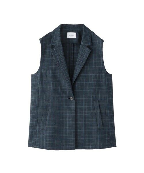 MACKINTOSH PHILOSOPHY/マッキントッシュ フィロソフィー バスケットチェックテーラードジレ ネイビー3 38 MACKINTOSH PHILOSOPHY/マッキントッシュ フィロソフィー バスケットチェックテーラードジレ ネイビー3 38