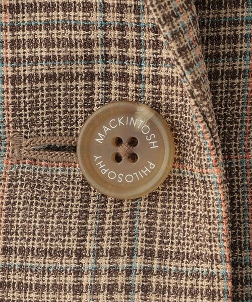MACKINTOSH PHILOSOPHY / マッキントッシュ フィロソフィー ノーカラージャケット | バスケットチェックテーラードジレ | 詳細6