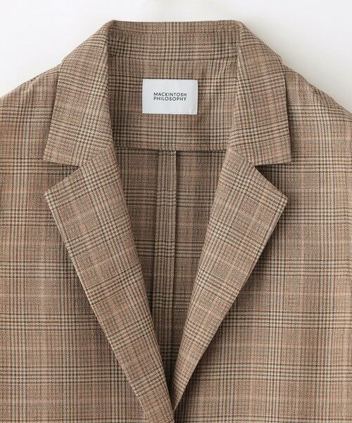 MACKINTOSH PHILOSOPHY / マッキントッシュ フィロソフィー ノーカラージャケット | バスケットチェックテーラードジレ | 詳細2