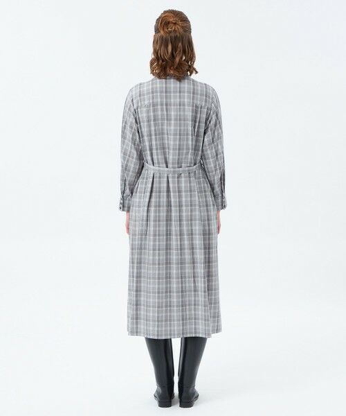 MACKINTOSH PHILOSOPHY / マッキントッシュ フィロソフィー ロング・マキシ丈ワンピース | タックスリーブチェックシャツドレス | 詳細5