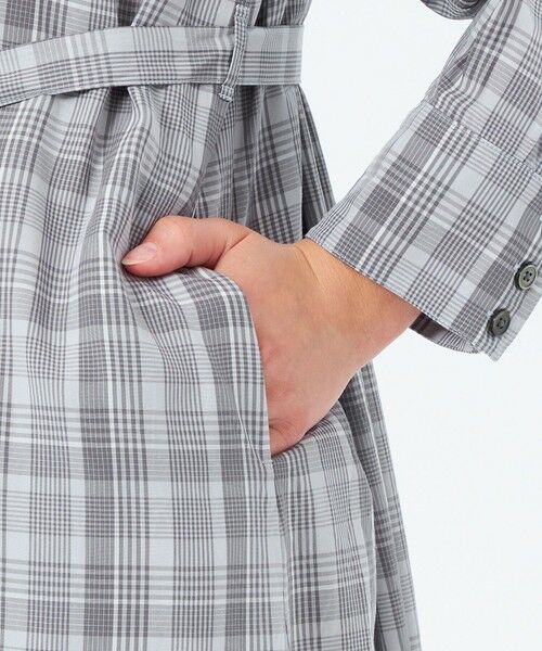 MACKINTOSH PHILOSOPHY / マッキントッシュ フィロソフィー ロング・マキシ丈ワンピース | タックスリーブチェックシャツドレス | 詳細6