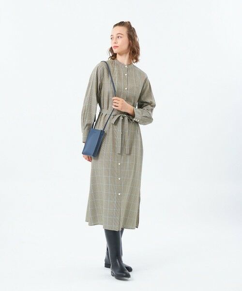 MACKINTOSH PHILOSOPHY / マッキントッシュ フィロソフィー ロング・マキシ丈ワンピース | タックスリーブチェックシャツドレス | 詳細2