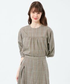 MACKINTOSH PHILOSOPHY / マッキントッシュ フィロソフィー シャツ・ブラウス | フロントギャザーチェックブラウス