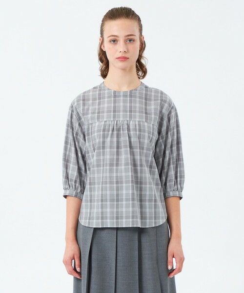 MACKINTOSH PHILOSOPHY / マッキントッシュ フィロソフィー シャツ・ブラウス | フロントギャザーチェックブラウス | 詳細3