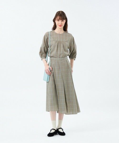 MACKINTOSH PHILOSOPHY / マッキントッシュ フィロソフィー シャツ・ブラウス | フロントギャザーチェックブラウス | 詳細2