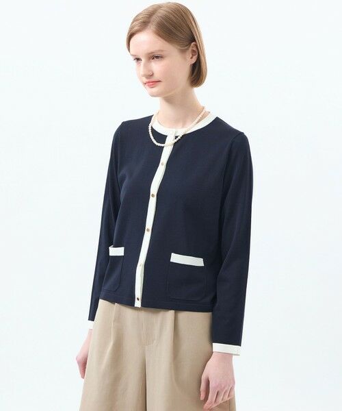 MACKINTOSH PHILOSOPHY/マッキントッシュ フィロソフィー 【ROYTON(ロイトン)】リネンミックスニット ネイビー3 36 MACKINTOSH PHILOSOPHY/マッキントッシュ フィロソフィー 【ROYTON(ロイトン)】リネンミックスニット ネイビー3 36