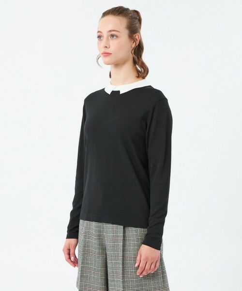 MACKINTOSH PHILOSOPHY / マッキントッシュ フィロソフィー ニット・セーター | 【Bicolor Knit Polo（バイカラーニットポロ）】ロングスリーブ | 詳細5