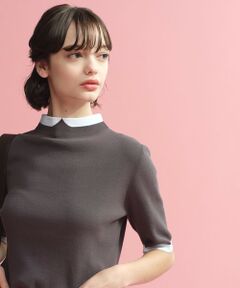 MACKINTOSH PHILOSOPHY / マッキントッシュ フィロソフィー ニット・セーター | 【2025年秋冬モデル】Cleric Collar Knit ハーフスリーブ