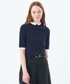 MACKINTOSH PHILOSOPHY / マッキントッシュ フィロソフィー ニット・セーター | 【2025年秋冬モデル】Cleric Collar Knit ハーフスリーブ