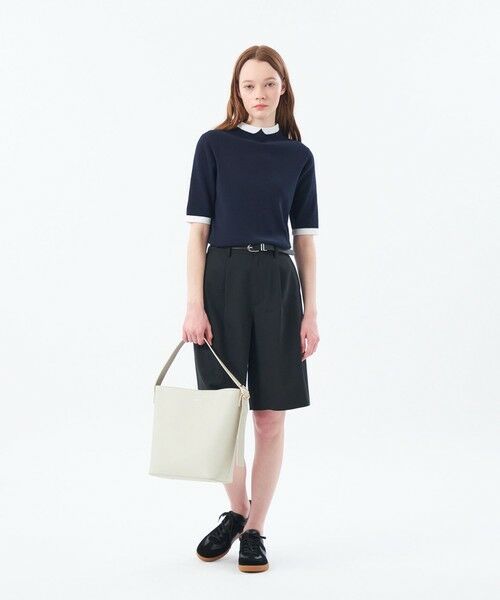 MACKINTOSH PHILOSOPHY / マッキントッシュ フィロソフィー ニット・セーター | 【2025年秋冬モデル】Cleric Collar Knit ハーフスリーブ | 詳細5