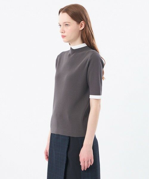 MACKINTOSH PHILOSOPHY / マッキントッシュ フィロソフィー ニット・セーター | 【2025年秋冬モデル】Cleric Collar Knit ハーフスリーブ | 詳細7
