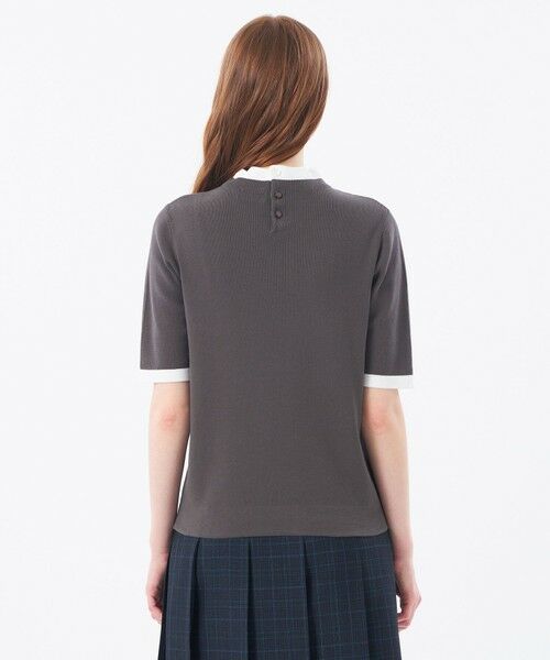 MACKINTOSH PHILOSOPHY / マッキントッシュ フィロソフィー ニット・セーター | 【2025年秋冬モデル】Cleric Collar Knit ハーフスリーブ | 詳細8