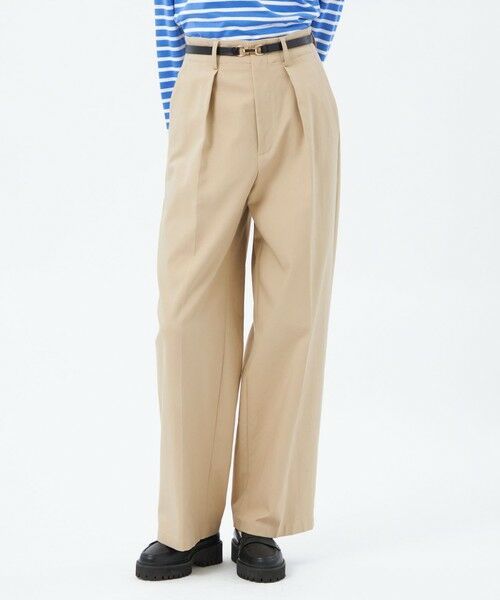 MACKINTOSH PHILOSOPHY / マッキントッシュ フィロソフィー その他パンツ | インタックワイドチノパンツ(ベージュ1)