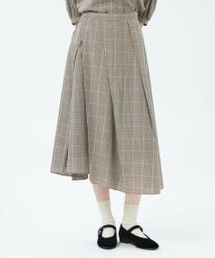 MACKINTOSH PHILOSOPHY / マッキントッシュ フィロソフィー ロング・マキシ丈スカート | ランダムタックフレアチェックスカート