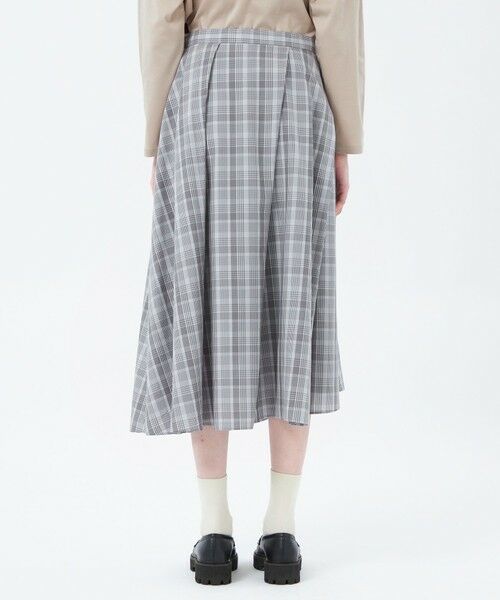 MACKINTOSH PHILOSOPHY / マッキントッシュ フィロソフィー ロング・マキシ丈スカート | ランダムタックフレアチェックスカート | 詳細5