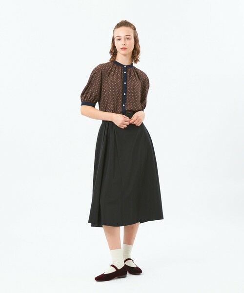 MACKINTOSH PHILOSOPHY / マッキントッシュ フィロソフィー ロング・マキシ丈スカート | グロッシーサイドドレープスカート | 詳細1