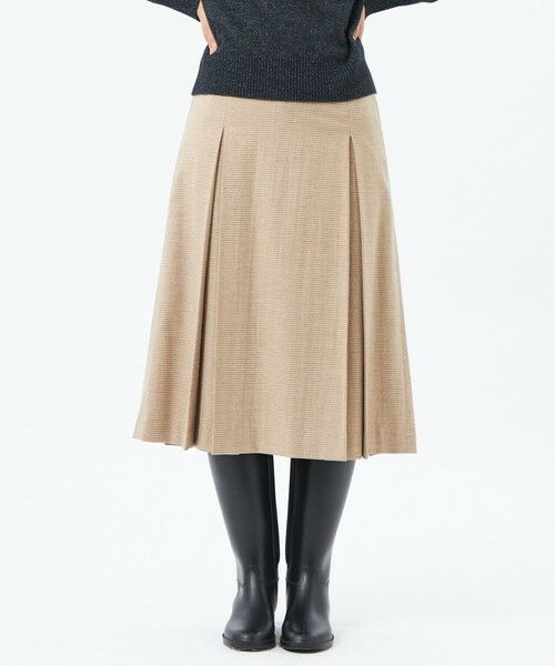 MACKINTOSH PHILOSOPHY/マッキントッシュ フィロソフィー ラメサキソニータックスカート ベージュ1 36