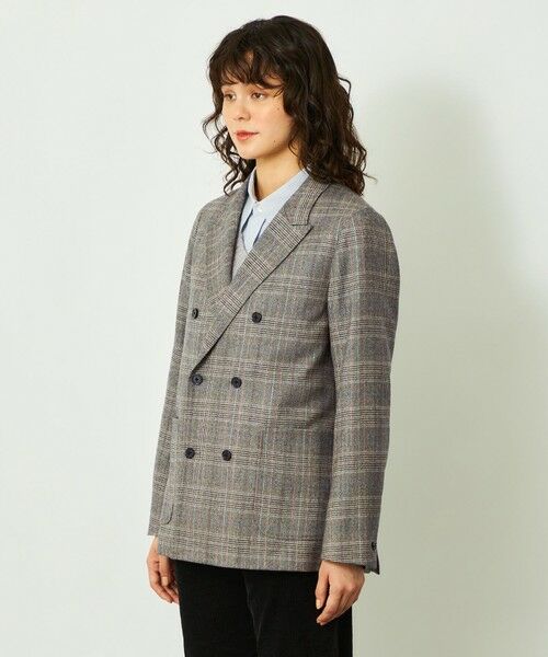 MACKINTOSH PHILOSOPHY / マッキントッシュ フィロソフィー ノーカラージャケット | GREY LABEL グレンチェックブレザー | 詳細3