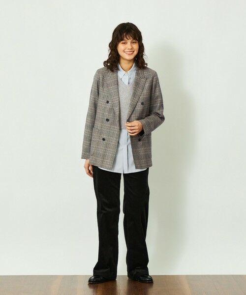 MACKINTOSH PHILOSOPHY / マッキントッシュ フィロソフィー ノーカラージャケット | GREY LABEL グレンチェックブレザー | 詳細1