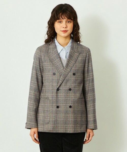 MACKINTOSH PHILOSOPHY / マッキントッシュ フィロソフィー ノーカラージャケット | GREY LABEL グレンチェックブレザー | 詳細2