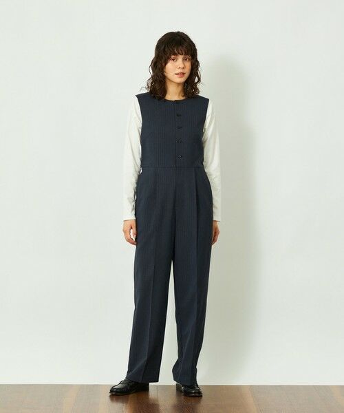 MACKINTOSH PHILOSOPHY / マッキントッシュ フィロソフィー ロング・マキシ丈ワンピース | GREY LABEL ノーカラージャンプスーツ | 詳細3