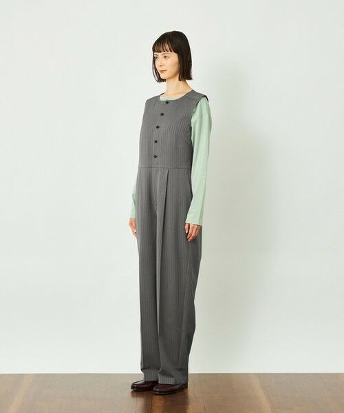 MACKINTOSH PHILOSOPHY / マッキントッシュ フィロソフィー ロング・マキシ丈ワンピース | GREY LABEL ノーカラージャンプスーツ | 詳細5