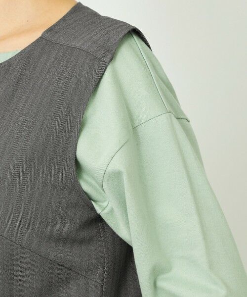 MACKINTOSH PHILOSOPHY / マッキントッシュ フィロソフィー ロング・マキシ丈ワンピース | GREY LABEL ノーカラージャンプスーツ | 詳細7