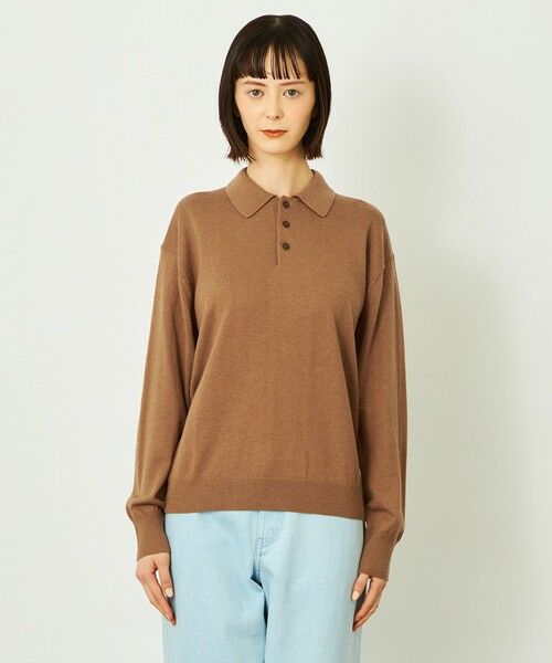 MACKINTOSH PHILOSOPHY / マッキントッシュ フィロソフィー ニット・セーター | GREY LABEL コットンウールニットポロ | 詳細6