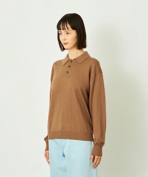 MACKINTOSH PHILOSOPHY / マッキントッシュ フィロソフィー ニット・セーター | GREY LABEL コットンウールニットポロ | 詳細7