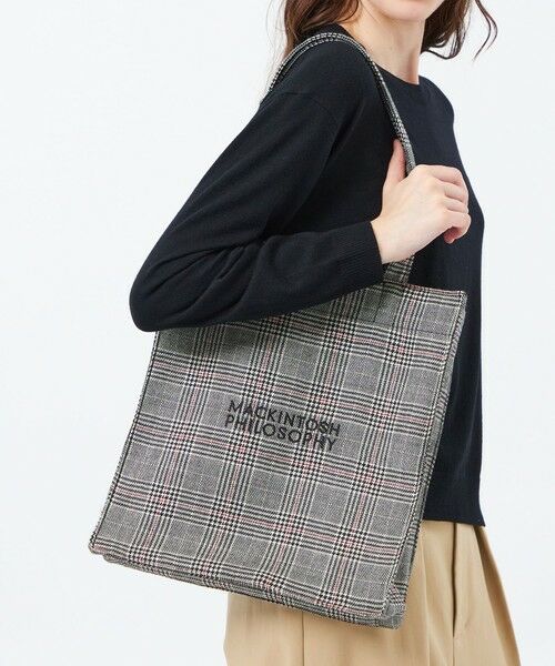 MACKINTOSH PHILOSOPHY / マッキントッシュ フィロソフィー メッセンジャーバッグ・ウエストポーチ | チェックツイードロゴトート | 詳細1